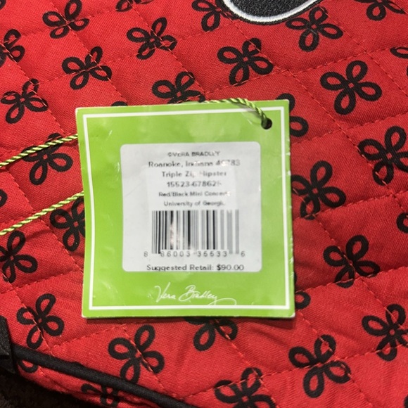 VERA BRADLEY GEORGIA BULLDOGS UGA CROSSBODY BAG. - Picture 12 of 12